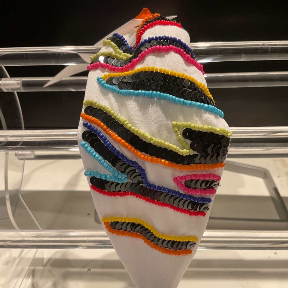 Beaded Zebra Embroidered Headband - Multi BNWT - Picture 3 of 3